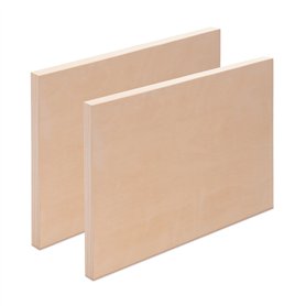 2X Panneau en Bois 60x80 cm | Bouleau