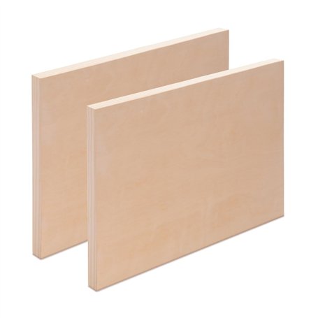 2X Panneau en Bois 60x80 cm | Bouleau