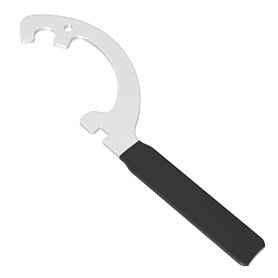 Wiltec Clé pour accouplement Storz – pour les tailles C/52 et B/75 – 282 x 5 x 80 mm – pour Raccord pour Tuyaux pompier Irrigati