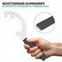 Wiltec Clé pour accouplement Storz – pour les tailles C/52 et B/75 – 282 x 5 x 80 mm – pour Raccord pour Tuyaux pompier Irrigati
