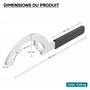 Wiltec Clé pour accouplement Storz – pour les tailles A/133 B/75 et C/52 – 282 x 5 x 80 mm – pour Raccord pour Tuyaux pompier Ir