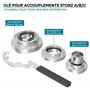 Wiltec Clé pour accouplement Storz – pour les tailles A/133 B/75 et C/52 – 282 x 5 x 80 mm – pour Raccord pour Tuyaux pompier Ir