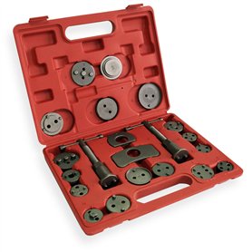 WilTec Coffret Repousse-Piston de Frein Set 21 pièces Outil Auto Garage Étrier de Frein