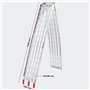 Wiltec Rampe de Chargement Pliable – 3100 x 305 mm – Capacité Max. 540 kg – en Aluminium – avec Sangle – pour Moto VTT Quad – Ra