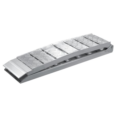 Wiltec Rampe de chargement pliable – 2280 x 280 mm – Capacité max. 680 kg – en Aluminium – avec Sangle – pour Moto VTT Quad – Ra