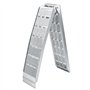 Wiltec Rampe de chargement pliable – 2280 x 280 mm – Capacité max. 680 kg – en Aluminium – avec Sangle – pour Moto VTT Quad – Ra