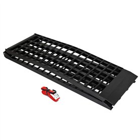 Rampe de Chargement Pliable Aluminium Moto VTT Quad Rampe d’accès Rail 274cm 680kg