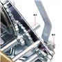 Wiltec Treuil à câble manuel de halage – en Acier galvanisé – Charge max. 900 kg – câble 10 m – Rapport de transmision 4:1 8:1 –