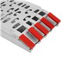 Wiltec Lot de 2X Rampe de Chargement Pliable 2260 x 295 mm – capacité de Charge Max. 820 kg – Profil à Trous – en Aluminium – Ra
