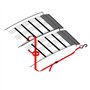 Wiltec Lot de 2X Rampe de Chargement Pliable 2260 x 295 mm – capacité de Charge Max. 820 kg – Profil à Trous – en Aluminium – Ra