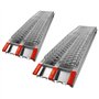 Wiltec Lot de 2X Rampe de Chargement Pliable 2260 x 305 mm – capacité de Charge Max. 680 kg – Profil à Losanges – en Aluminium –