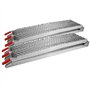 Wiltec Lot de 2X Rampe de Chargement Pliable 2260 x 305 mm – capacité de Charge Max. 680 kg – Profil à Losanges – en Aluminium –