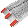 Wiltec Lot de 2X Rampe de Chargement Pliable 2260 x 305 mm – capacité de Charge Max. 680 kg – Profil à Losanges – en Aluminium –