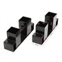 WilTec Lot de 2x Support serre-bûches – 335 x 85 x 130 mm – Revêtement par poudre – Patins range-bûches pour Stockage Empilage d