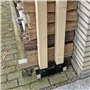 WilTec Lot de 2x Support serre-bûches – 335 x 85 x 130 mm – Revêtement par poudre – Patins range-bûches pour Stockage Empilage d