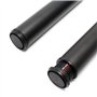 Pied de table Acier inoxydable Lot de 4 pieds Noir Support de table Réglable 710mm Ø60mm