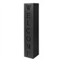 WilTec Colonne pour Plantes Design – 100 x 20 x 20 cm – Couleur Noire – avec Motif Welcome – Pot de Fleur pour Décoration Jardin