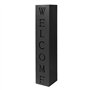 WilTec Colonne pour Plantes Design – 100 x 20 x 20 cm – Couleur Noire – avec Motif Welcome – Pot de Fleur pour Décoration Jardin
