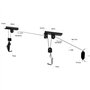 WilTec Support Ascenseur Vélo 20 kg Porte- Bicyclette Rangement Garage Stockage Plafond Élévateur