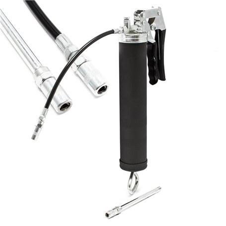 WilTec Pompe Graisse Manuelle Cartouches Graisse en Vrac Produit lubrifiant Presse Graisseur