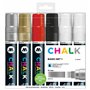 Molotow Lot de 6 marqueurs à craie Chalk Basic 1 à 15 mm Couleurs assorties