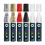 Molotow Lot de 6 marqueurs à craie Chalk Basic 1 à 15 mm Couleurs assorties