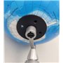 BURI Globe terrestre LED avec éclairage USB - Globe terrestre avec 4 LED et lumière blanche neutre - Diamètre : 19 cm - Hauteur 