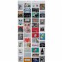 GOODS+GADGETS Rideau Photo XXL Rideau Photo avec 40 Poches pour 80 Photos de 10 x 15 cm Cartes Postales Cartes à Motifs - Rideau