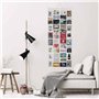 GOODS+GADGETS Rideau Photo XXL Rideau Photo avec 40 Poches pour 80 Photos de 10 x 15 cm Cartes Postales Cartes à Motifs - Rideau