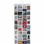 GOODS+GADGETS Rideau Photo XXL Rideau Photo avec 40 Poches pour 80 Photos de 10 x 15 cm Cartes Postales Cartes à Motifs - Rideau