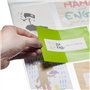 GOODS+GADGETS Rideau Photo XXL Rideau Photo avec 40 Poches pour 80 Photos de 10 x 15 cm Cartes Postales Cartes à Motifs - Rideau