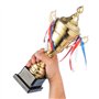 Trophée XXL en Gold avec couvercle 36 cm - Trophée Vainqueur Personnalisable