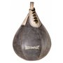 Bad Company Sac de frappe rétro en cuir de vachette - Taille moyenne - Ballon de frappe suspendu