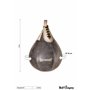 Bad Company Sac de frappe rétro en cuir de vachette - Taille moyenne - Ballon de frappe suspendu