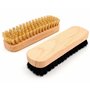 DELARA Ensemble de cirage pour chaussures 9 pièces avec brosses en bois et poils naturels – fabriqué en Allemagne