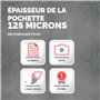 Fellowes 5440101 Super Quick Pochettes de plastification brillantes Capture 125 microns A4 - Pack de 100 Transparent