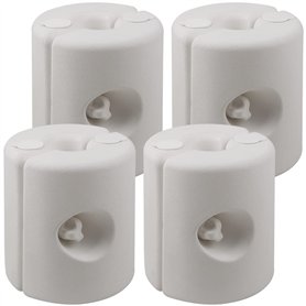 Deuba Set de 4 Poids pour pavillon Fixation en polyéthylène Haute densité tonnelle pavillon Tente Remplissage Eau/Sable Stable R