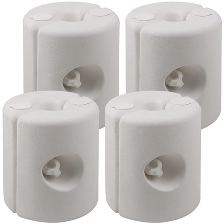 Deuba Set de 4 Poids pour pavillon Fixation en polyéthylène Haute densité tonnelle pavillon Tente Remplissage Eau/Sable Stable R