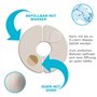 Deuba Set de 4 Poids pour pavillon Fixation en polyéthylène Haute densité tonnelle pavillon Tente Remplissage Eau/Sable Stable R