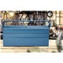 Boîte à outils vide bleu grand 5 compartiments caisse à outils mallette à outils coffre de rangement outillage 53x20x20cm garage