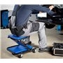 Deuba® Chariot de Visite mécanicien 150kg 6 roulettes rotatifs 360° Planche a roulettes Pliable Tabouret Atelier Garage Chariot 