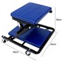 Deuba® Chariot de Visite mécanicien 150kg 6 roulettes rotatifs 360° Planche a roulettes Pliable Tabouret Atelier Garage Chariot 