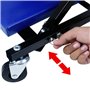 Deuba® Chariot de Visite mécanicien 150kg 6 roulettes rotatifs 360° Planche a roulettes Pliable Tabouret Atelier Garage Chariot 