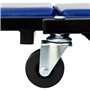 Deuba® Chariot de Visite mécanicien 150kg 6 roulettes rotatifs 360° Planche a roulettes Pliable Tabouret Atelier Garage Chariot 
