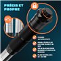 Monzana® Clé dynamométrique 1/2' 6 pcs 40-210Nm TÜV Süd GS CvV 3 embouts extension valise de rangement clé de serrage voiture mo
