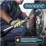 Monzana® Clé dynamométrique 1/2' 6 pcs 40-210Nm TÜV Süd GS CvV 3 embouts extension valise de rangement clé de serrage voiture mo
