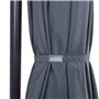 Kingsleeve® Parasol déporté Ø 330 cm inclinable anthracite Parasol en aluminium avec manivelle Protection solaire jardin