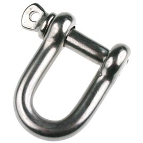 ARBO-INOX® Manille en D - Manille ronde - En acier inoxydable A4 - 12 mm