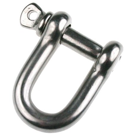 ARBO-INOX® Manille en D - Manille ronde - En acier inoxydable A4 - 12 mm