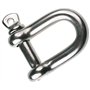 ARBO-INOX® Manille en D - Manille ronde - En acier inoxydable A4 - 12 mm